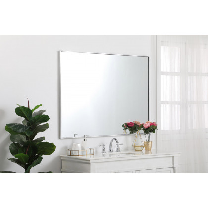 Elegant Wall Mirror - Silver, L 48" (MR43648S)