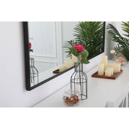 Elegant Wall Mirror - Black, L 60" (MR43660BK)