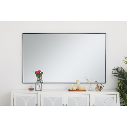 Elegant Wall Mirror - Black, L 60" (MR43660BK)