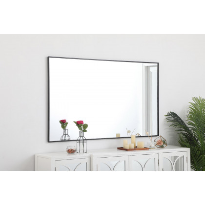 Elegant Wall Mirror - Black, L 60" (MR43660BK)