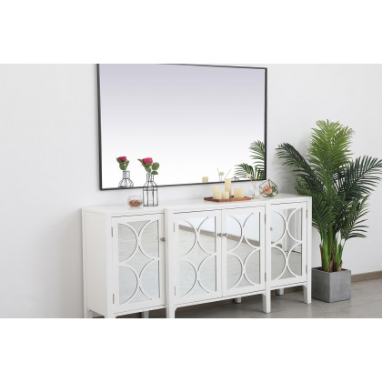 Elegant Wall Mirror - Black, L 60" (MR43660BK)