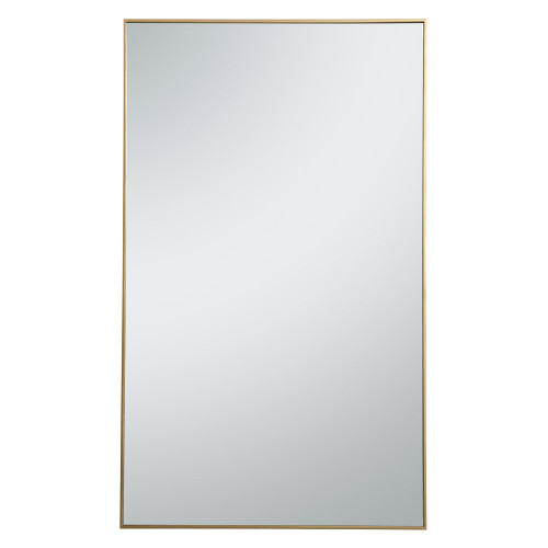 Elegant Wall Mirror - Brass, L 60" (MR43660BR)