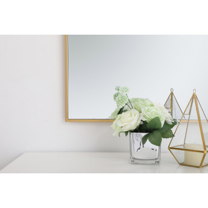 Elegant Wall Mirror - Brass, L 60" (MR43660BR)