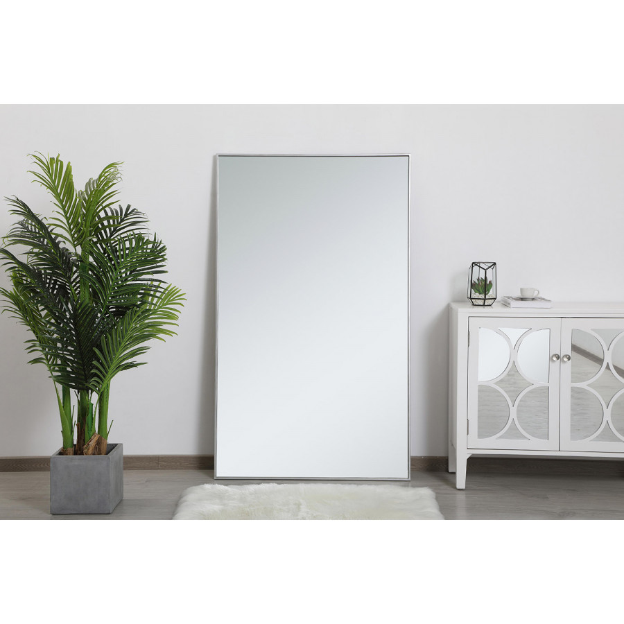 Elegant Wall Mirror - Silver, L 60" (MR43660S)