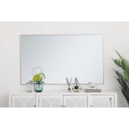 Elegant Wall Mirror - Silver, L 60" (MR43660S)