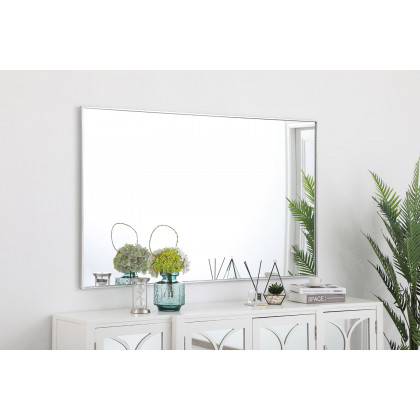 Elegant Wall Mirror - Silver, L 60" (MR43660S)
