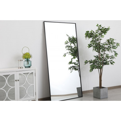 Elegant Wall Mirror - Black, L 72" (MR43672BK)
