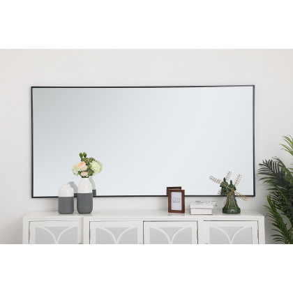 Elegant Wall Mirror - Black, L 72" (MR43672BK)