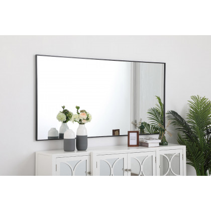 Elegant Wall Mirror - Black, L 72" (MR43672BK)