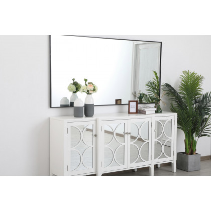 Elegant Wall Mirror - Black, L 72" (MR43672BK)