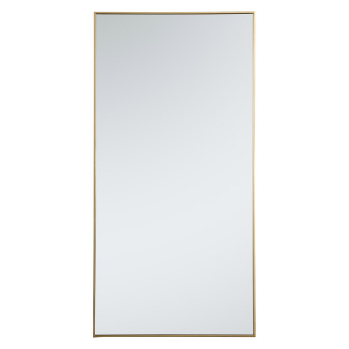 Elegant Wall Mirror - Brass, L 72" (MR43672BR)