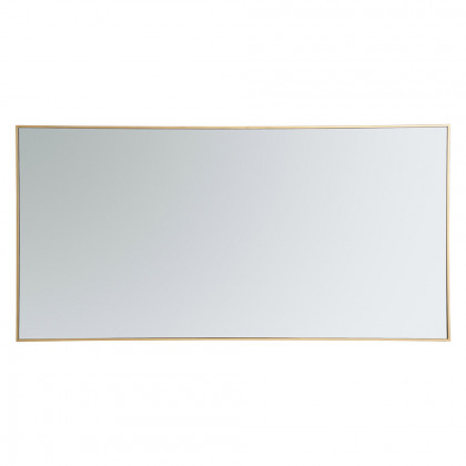 Elegant Wall Mirror - Brass, L 72" (MR43672BR)