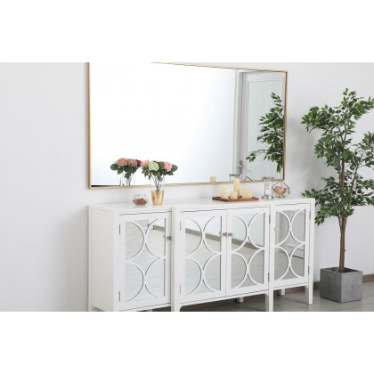 Elegant Wall Mirror - Brass, L 72" (MR43672BR)