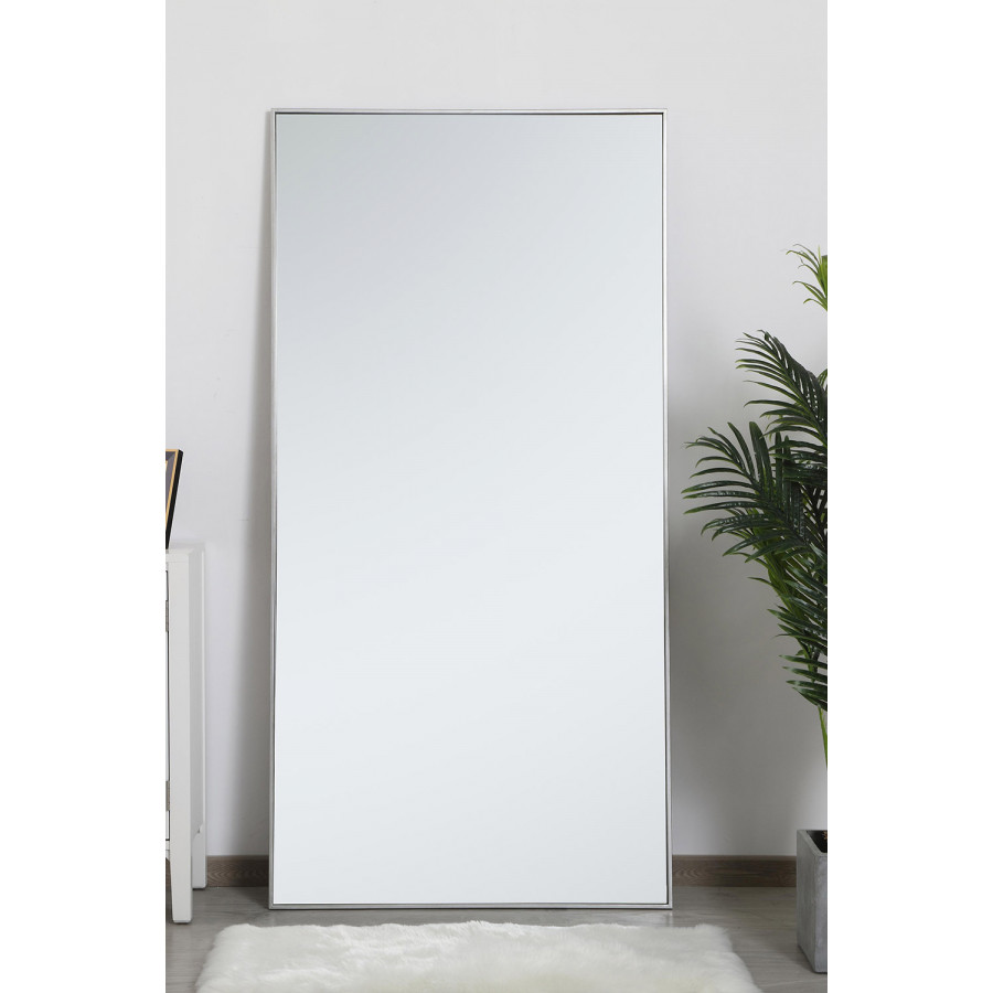 Elegant Wall Mirror - Silver, L 72" (MR43672S)