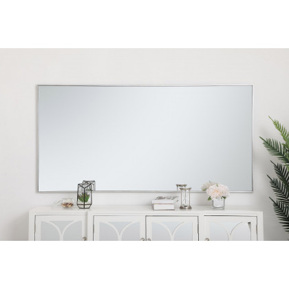 Elegant Wall Mirror - Silver, L 72" (MR43672S)