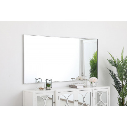 Elegant Wall Mirror - Silver, L 72" (MR43672S)