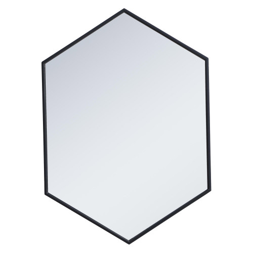 Elegant Wall Mirror - Black, L 24" (MR4424BK)