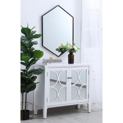 Elegant Wall Mirror - Black, L 24" (MR4424BK)