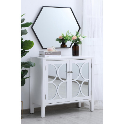 Elegant Wall Mirror - Black, L 24" (MR4424BK)
