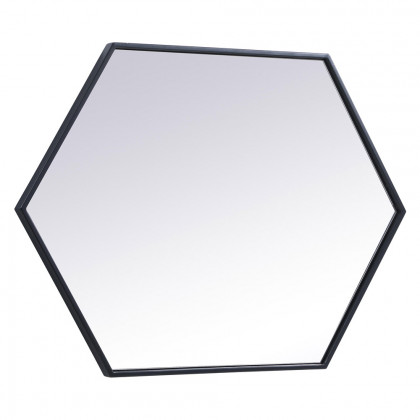 Elegant Wall Mirror - Black, L 24" (MR4424BK)