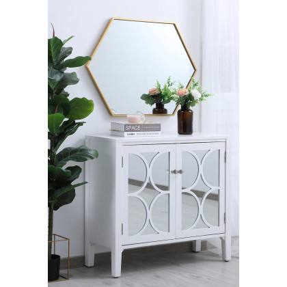 Elegant Wall Mirror - Brass, L 24" (MR4424BR)