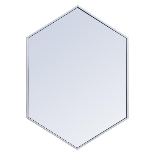 Elegant Wall Mirror - Silver, L 24" (MR4424S)
