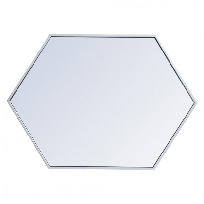Elegant Wall Mirror - Silver, L 24" (MR4424S)