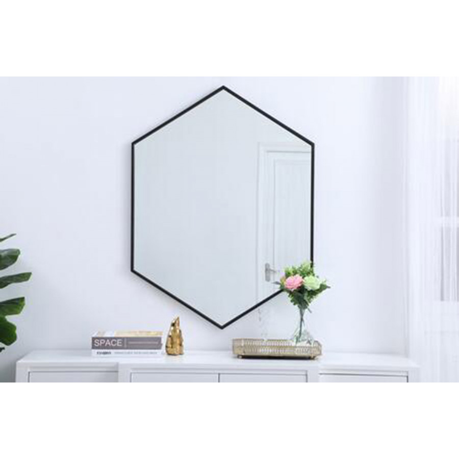 Elegant Wall Mirror - Black, L 30" (MR4430BK)