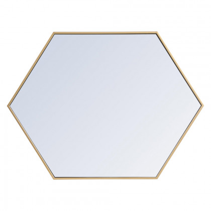 Elegant Wall Mirror - Brass, L 30" (MR4430BR)