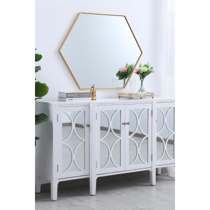 Elegant Wall Mirror - Brass, L 30" (MR4430BR)