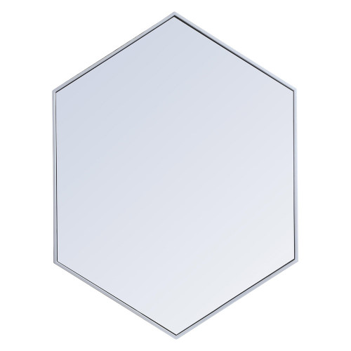Elegant Wall Mirror - Silver, L 30" (MR4430S)
