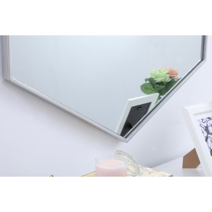Elegant Wall Mirror - Silver, L 30" (MR4430S)