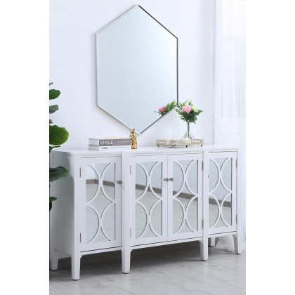Elegant Wall Mirror - Silver, L 30" (MR4430S)