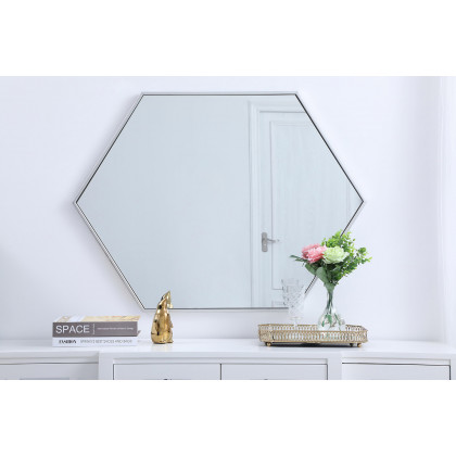 Elegant Wall Mirror - Silver, L 30" (MR4430S)