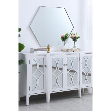 Elegant Wall Mirror - Silver, L 30" (MR4430S)