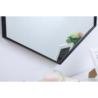 Elegant Wall Mirror - Black, L 38" (MR4538BK)