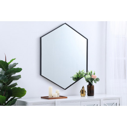 Elegant Wall Mirror - Black, L 38" (MR4538BK)
