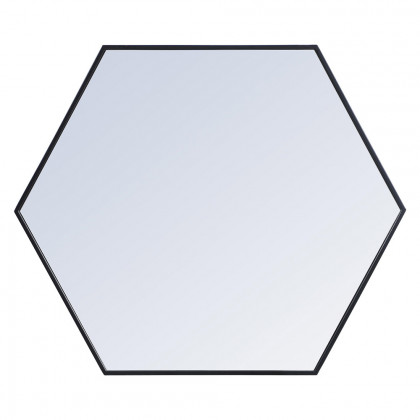 Elegant Wall Mirror - Black, L 38" (MR4538BK)