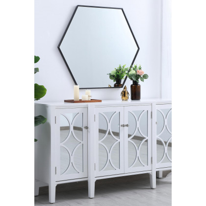 Elegant Wall Mirror - Black, L 38" (MR4538BK)