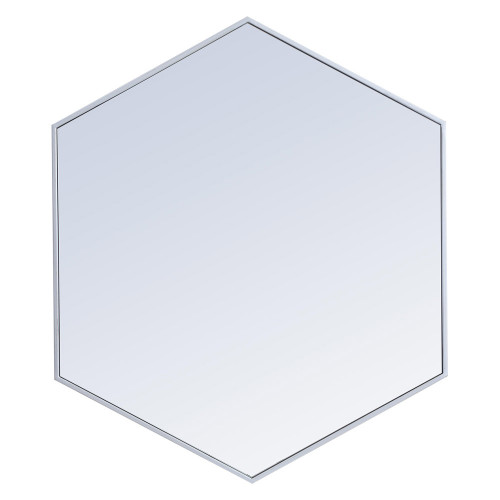 Elegant Wall Mirror - Silver, L 38" (MR4538S)