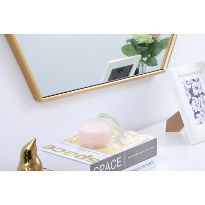 Elegant Wall Mirror - Brass, L 41" (MR4541BR)