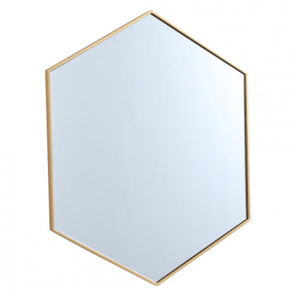 Elegant Wall Mirror - Brass, L 41" (MR4541BR)