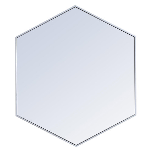 Elegant Wall Mirror - Silver, L 41" (MR4541S)