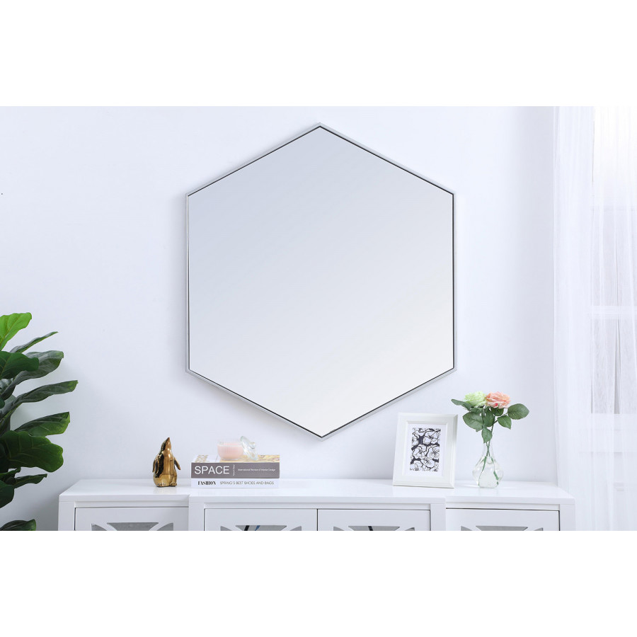 Elegant Wall Mirror - Silver, L 41" (MR4541S)