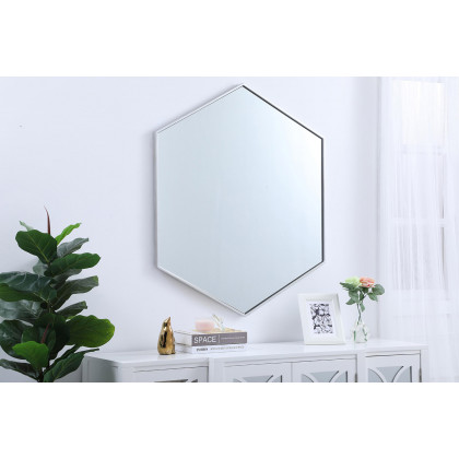 Elegant Wall Mirror - Silver, L 41" (MR4541S)