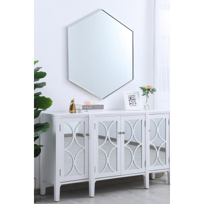 Elegant Wall Mirror - Silver, L 41" (MR4541S)
