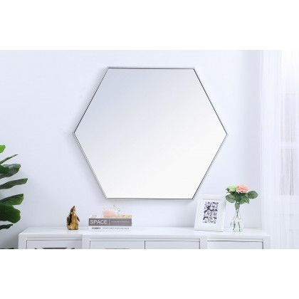 Elegant Wall Mirror - Silver, L 41" (MR4541S)