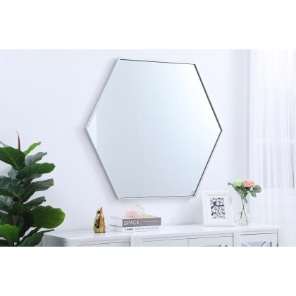 Elegant Wall Mirror - Silver, L 41" (MR4541S)