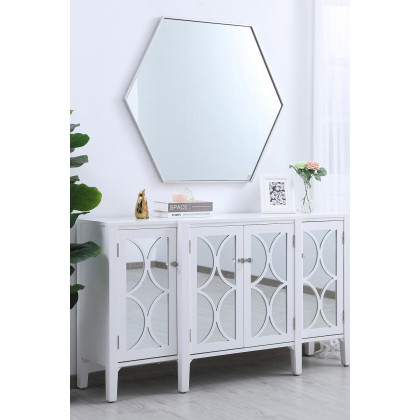 Elegant Wall Mirror - Silver, L 41" (MR4541S)
