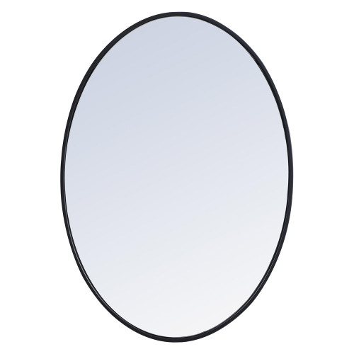 Elegant Wall Mirror - Black, L 34" (MR4624BK)